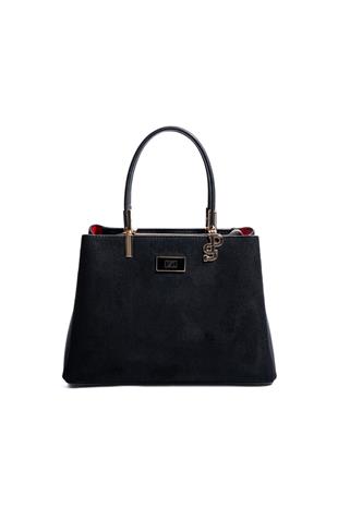 Silver & Polo SP1098 Kadın El Çantası Süet Siyah