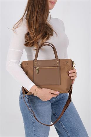 1213 Kadın El Çantası  Tütün-Kahve