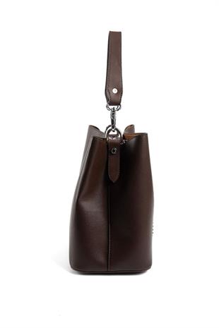 Silver & Polo SP967 Kadın Çapraz Çanta Düz Kahve