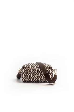 Silver & Polo SP1142 Kadın Çapraz Çanta Ekose Kahve