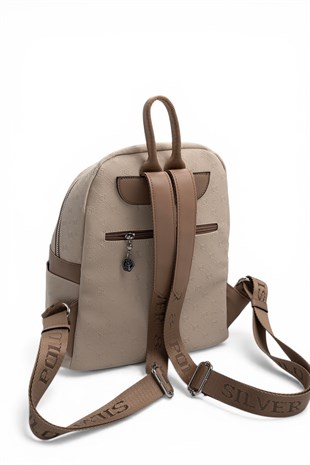 Silver & Polo SP926 Kadın Sırt Çantası Fashion Bej-Latte