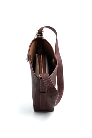 Silver Polo SP1249 Kadın Omuz Çantası Mini Rolax Bordo-Bordo