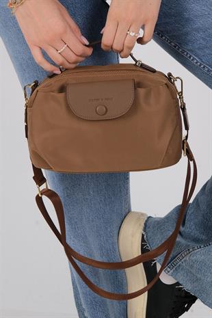 1223 Kadın Çapraz Çanta  Tütün-Kahve