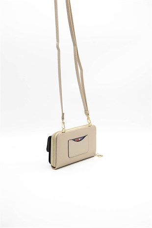 Silver & Polo Siyah - S.nut SP921 Kadın Askılı Cüzdanlı Telefon Çantası