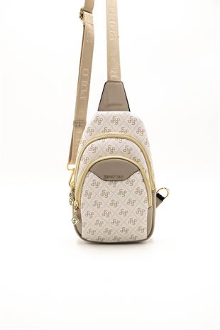 Silver & Polo Bej - Kum SP959 Kadın Bel Çantası