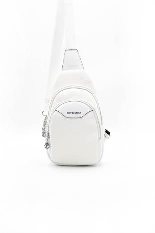 Silver & Polo Beyaz - Beyaz SP959 Kadın Bel Çantası