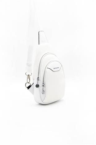Silver & Polo Beyaz - Beyaz SP959 Kadın Bel Çantası