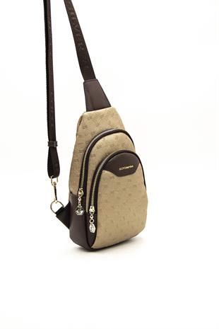 Silver & Polo Bronz - Kahve SP959 Kadın Bel Çantası