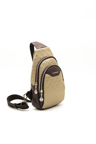 Silver & Polo Bronz - Kahve SP959 Kadın Bel Çantası