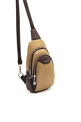 Silver & Polo Kum - Kahve SP959 Kadın Bel Çantası