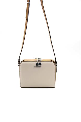 Silver & Polo Bej - A.Taba SP888 Kadın Çapraz Çanta