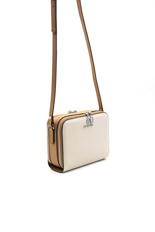 Silver & Polo Bej - A.Taba SP888 Kadın Çapraz Çanta