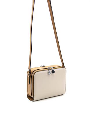 Silver & Polo Bej - A.Taba SP888 Kadın Çapraz Çanta