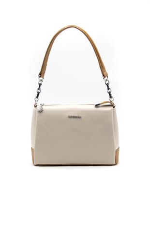 Silver & Polo Bej - A.Taba SP910 Kadın Çapraz Çanta