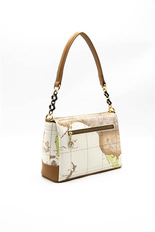Silver & Polo Bej - A.Taba SP910 Kadın Çapraz Çanta