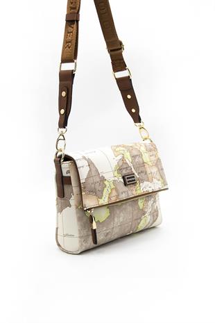 Silver & Polo Bej - A.Taba SP963 Kadın Çapraz Çanta