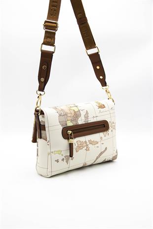 Silver & Polo Bej - A.Taba SP963 Kadın Çapraz Çanta