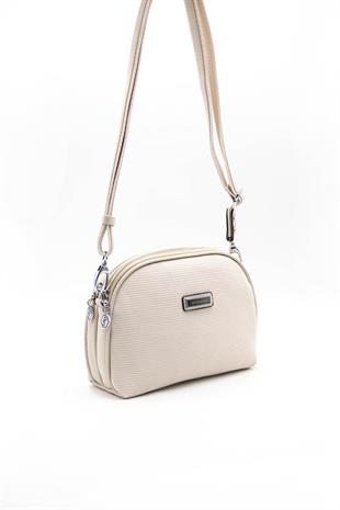 Silver & Polo Bej - Bej SP765 Kadın Çapraz Çanta
