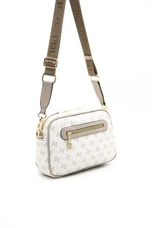 Silver & Polo Bej - Kum SP1094 Kadın Çapraz Çanta