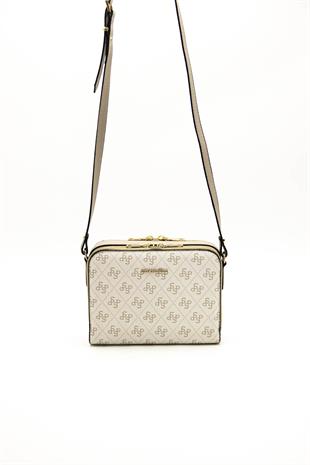 Silver & Polo Bej - Kum SP888 Kadın Çapraz Çanta