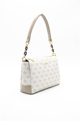 Silver & Polo Bej - Kum SP910 Kadın Çapraz Çanta