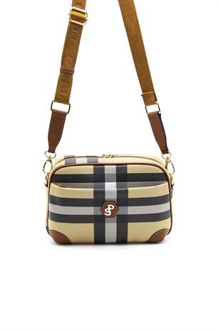 Silver & Polo Bej - Taba SP1094 Kadın Çapraz Çanta
