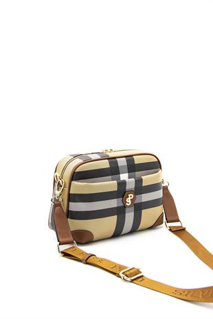 Silver & Polo Bej - Taba SP1094 Kadın Çapraz Çanta