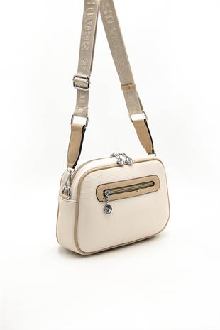 Silver & Polo Bej - Ten SP1094 Kadın Çapraz Çanta