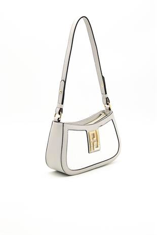 Silver & Polo Beyaz - A.gri SP1132 Kadın Çapraz Çanta