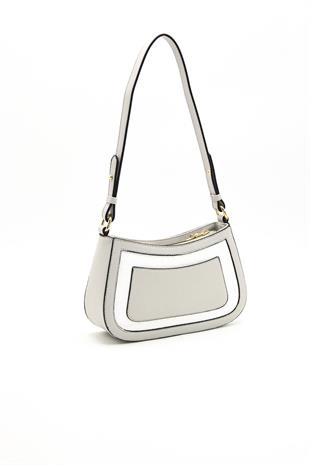 Silver & Polo Beyaz - A.gri SP1132 Kadın Çapraz Çanta