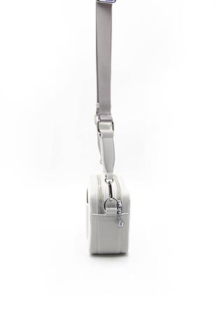 Silver & Polo Beyaz - A.gri SP1078 Kadın Çapraz Çanta