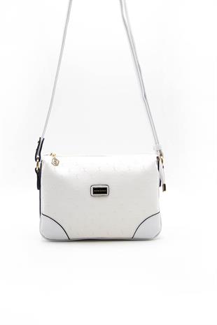 Silver & Polo Beyaz - Beyaz SP784 Kadın Çapraz Çanta