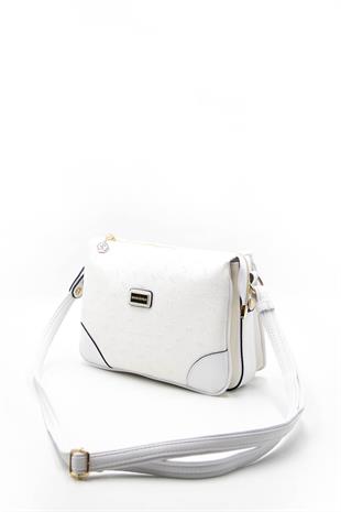 Silver & Polo Beyaz - Beyaz SP784 Kadın Çapraz Çanta