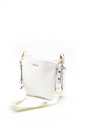 Silver & Polo Beyaz - Beyaz SP884 Kadın Çapraz Çanta