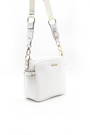 Silver & Polo Beyaz - Beyaz SP884 Kadın Çapraz Çanta