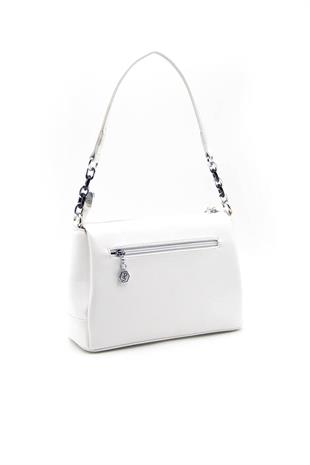 Silver & Polo Beyaz - Beyaz SP910 Kadın Çapraz Çanta