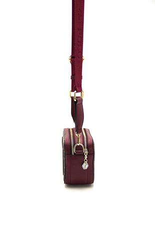 Silver & Polo Kahve Sarı - Bordo SP1078 Kadın Çapraz Çanta