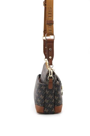 Silver & Polo Kahve Sarı  - Taba SP1110 Kadın Çapraz Çanta