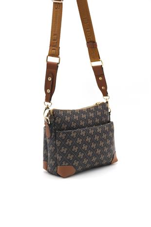 Silver & Polo Kahve Sarı  - Taba SP1110 Kadın Çapraz Çanta
