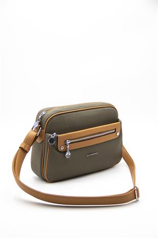 Silver & Polo L.Haki - A.Taba SP753 Kadın Çapraz Çanta