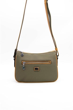 Silver & Polo L.haki - Camel SP818 Kadın Çapraz Çanta