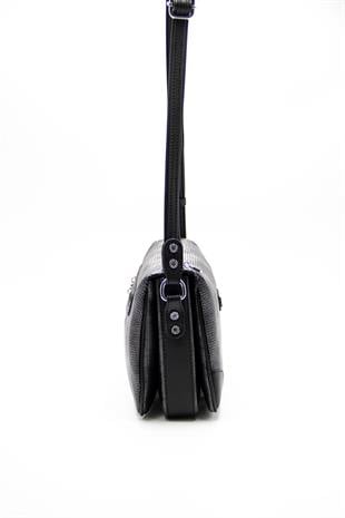 Silver & Polo M.gümüş - Siyah SP784 Kadın Çapraz Çanta