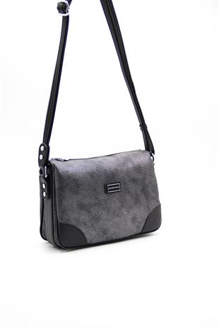 Silver & Polo M.gümüş - Siyah SP784 Kadın Çapraz Çanta