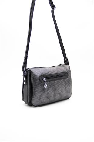 Silver & Polo M.gümüş - Siyah SP784 Kadın Çapraz Çanta