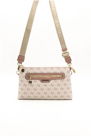 Silver & Polo Pembe - Somon SP1129 Kadın Çapraz Çanta