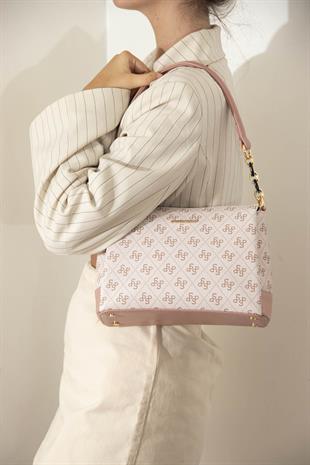 Silver & Polo Pembe - Somon SP910 Kadın Çapraz Çanta