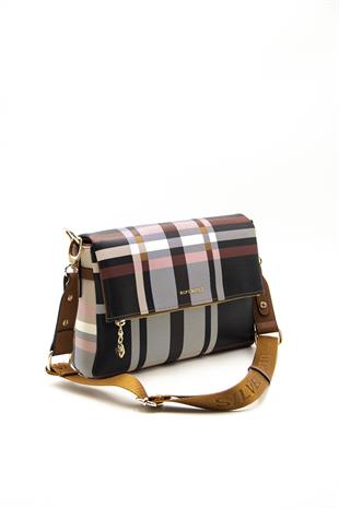 Silver & Polo Siyah - A.Taba SP963 Kadın Çapraz Çanta