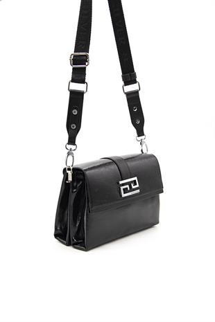 Silver & Polo Siyah - Siyah SP1009 Kadın Çapraz Çanta