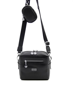 Silver & Polo Siyah - Siyah SP1038 Kadın Çapraz Çanta