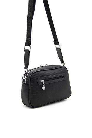 Silver & Polo Siyah - Siyah SP1094 Kadın Çapraz Çanta